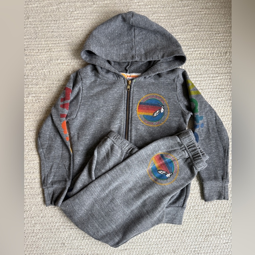 Aviator Nation Kids Sweatshirt and Sweatpants Set